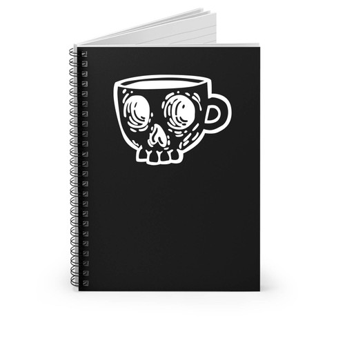 Coffee Skull Spiral Notebook
