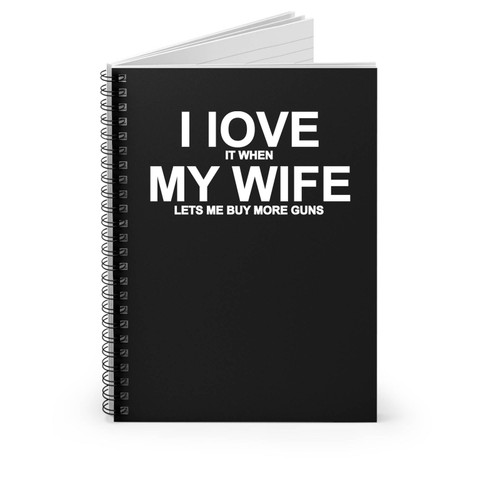 Cristmas Gift For Dad Guns Spiral Notebook