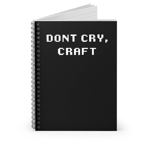 Don't Cry Craft Dan And Phil Phandom Inspired Spiral Notebook