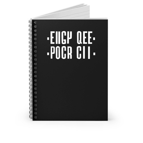 Eiigy Qee Pocr Cii Hidden Funny Words Spiral Notebook