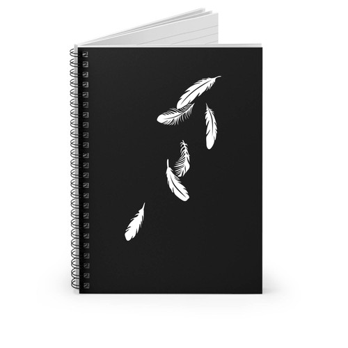 Falling Feathers Spiral Notebook