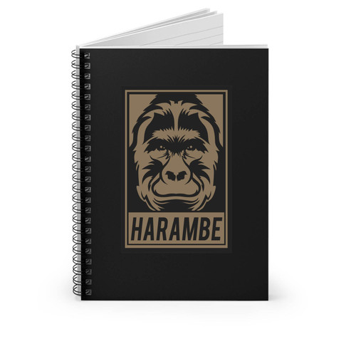 Harambe Rip Remember Gorilla Cincinnati Zoo Justice I'm With Harambe Spiral Notebook