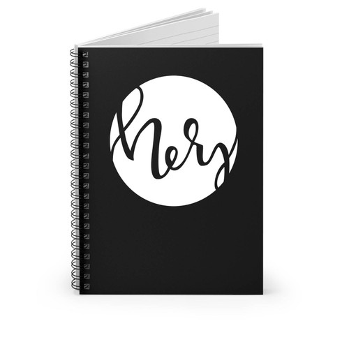 His And Hers Set Engagement Gift Handlettered Design Printed 2 Spiral Notebook