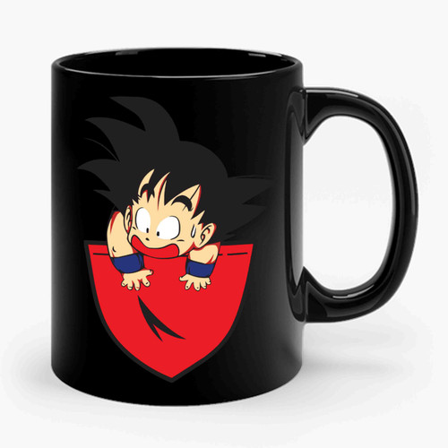 Super Saiyan Goku In Pocket Ceramic Mug