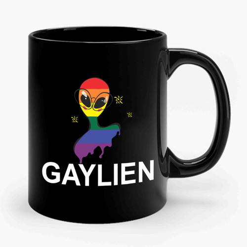 Gay Pride Gaylien Lgbt Funny Ceramic Mug