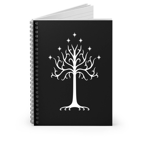 Lord Of The Ring White Tree Of Gondor Spiral Notebook