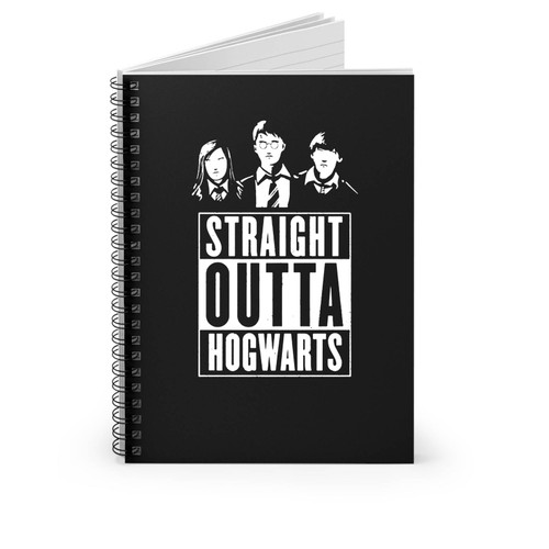New Straight Outta Hogwarts Funny Compton Potter Wizard Spiral Notebook