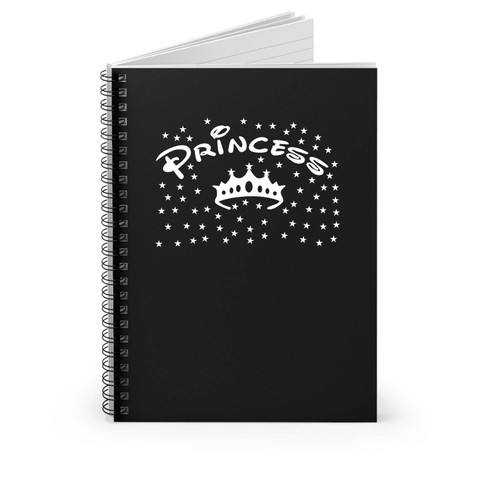 Princess Disney With Crown And Star Spiral Notebook