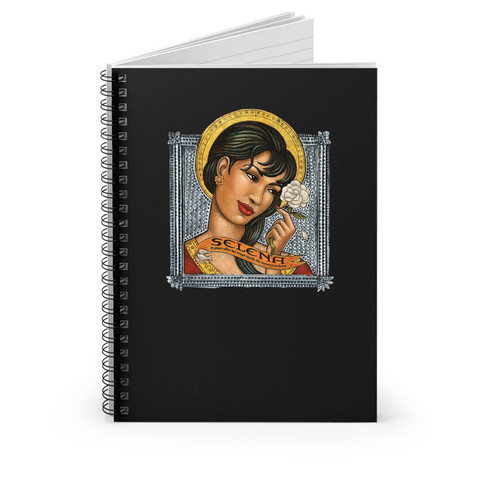 Selena Quintanilla Anything For Selena Reina De La Cumbia Vintage Artwork Spiral Notebook