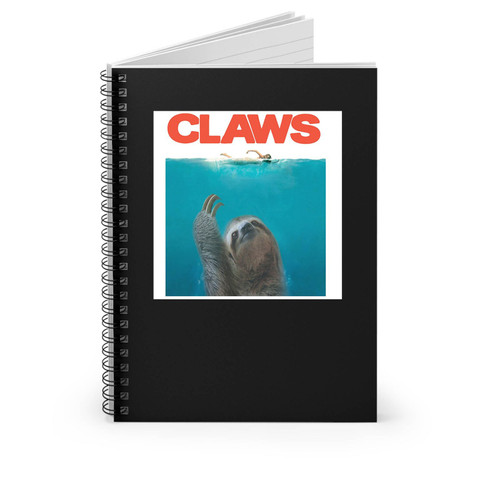 Sloth Claws Funny Parody Spiral Notebook