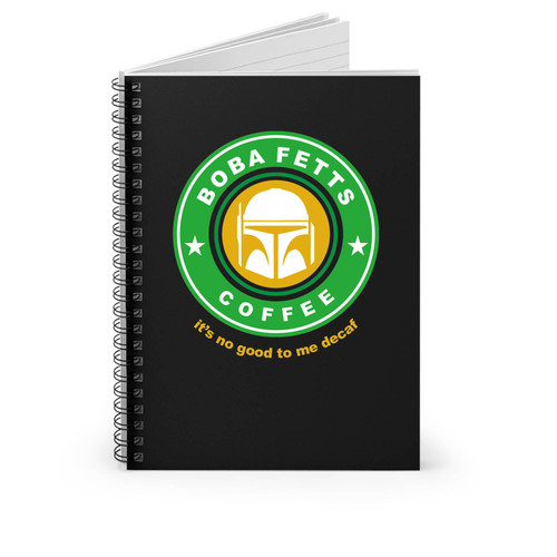 Star Wars Starbucks Inspired It's No Good To Me Decaf Spiral Notebook