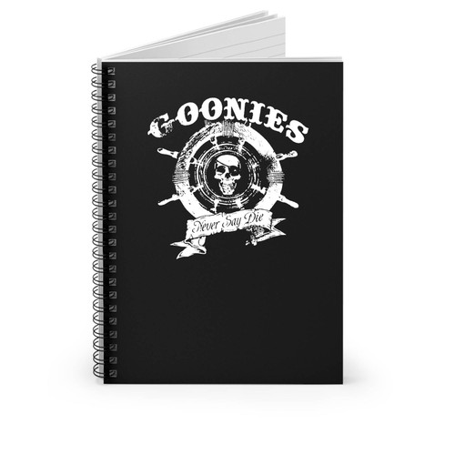 The Goonies Never Say Die 80S Movie Punk Pirate Funny Spiral Notebook