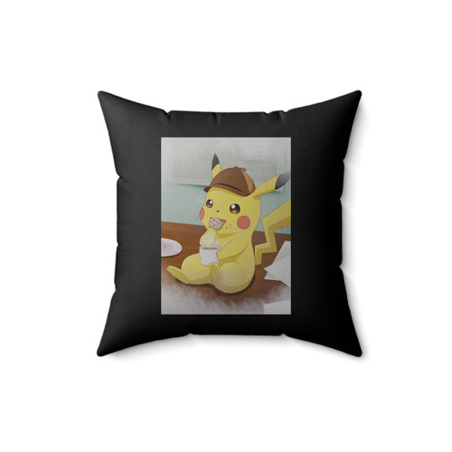 Detective Pikachu 1 Square Pillow Cover