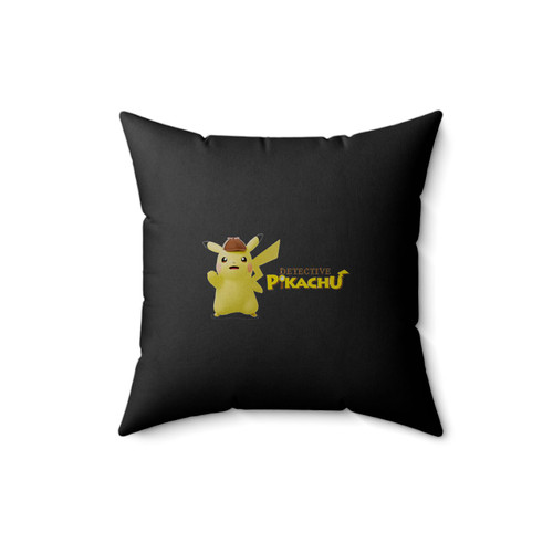 Detective Pikachu Logo Movie Square Pillow Cover
