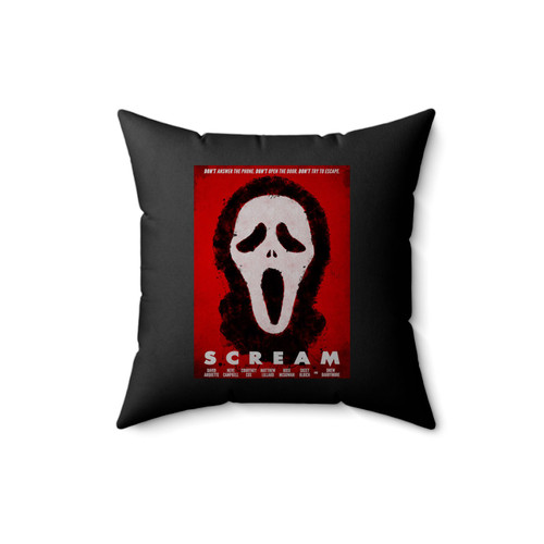 Dont Answer The Phone Dont Open The Door Dont Try To Escape Quote Of Scream Square Pillow Cover Dont Answer The Phone Dont Open The Door Dont Try To Escape Quote Of Scream Square Pillow Cover