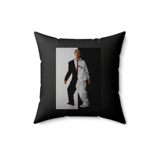 Eminem Rapper Black And White Square Pillow Cover
