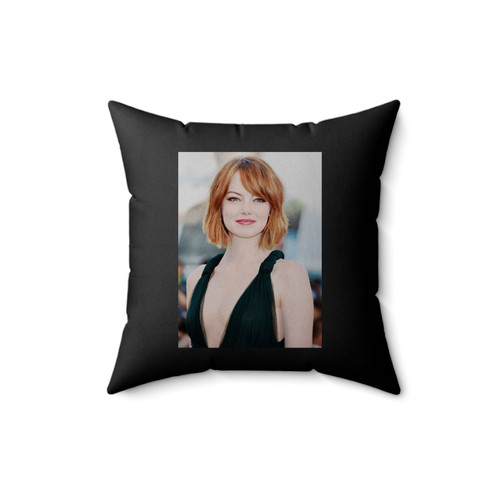 Emma Stone 3 Square Pillow Cover