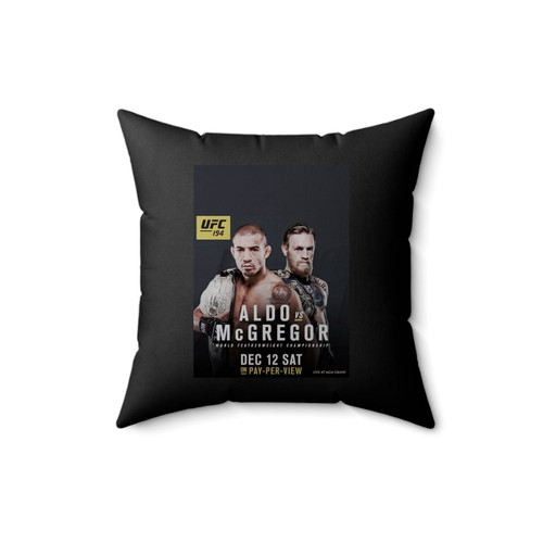 First Official Promotional Image For Ufc 194 Aldo Vs Mcgregor Square Pillow Cover