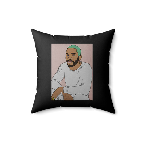 Frank Ocean Pink & White Theeseee Colors Yesss Square Pillow Cover