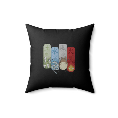 Ghibli Elemental Charms Square Pillow Cover