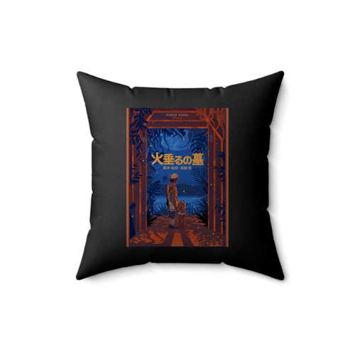 Grave Of The Fireflies George Townley Square Pillow Cover