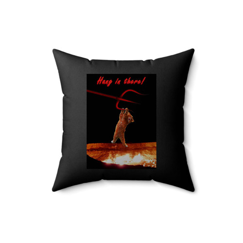 Hang In There Cat 3 Square Pillow Cover