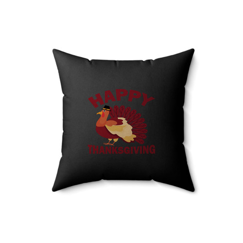 Happy Thanksgiving Square Pillow Cover