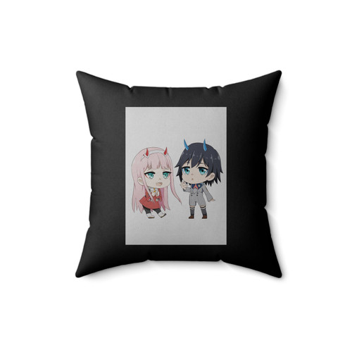 Hiro And Zero Two They Look So Cute Together Square Pillow Cover