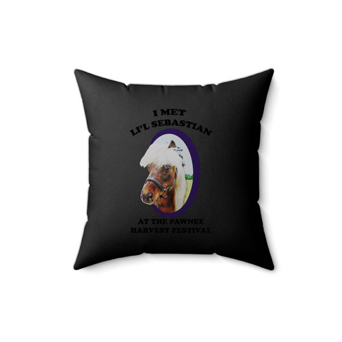 I Met Lil Sebastian Square Pillow Cover