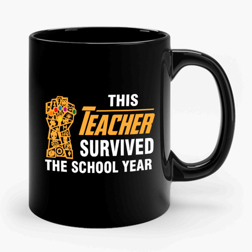 This Teacher Survived The School Year Ceramic Mug