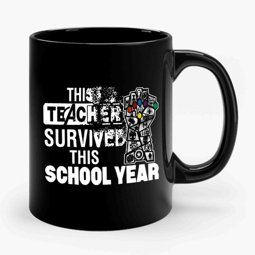 This Teacher Survived This School Year Ceramic Mug