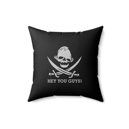Joke Pirate Hey You Guys Square Pillow Cover