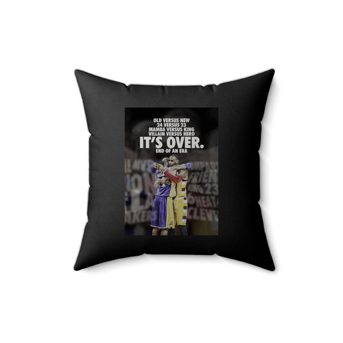 Kobe Vs James Its Over Square Pillow Cover