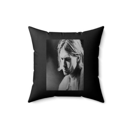 Kurt Cobain Sad Square Pillow Cover