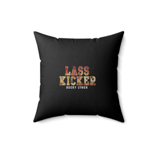 Lass Kicker Fire Becky Lynch Square Pillow Cover
