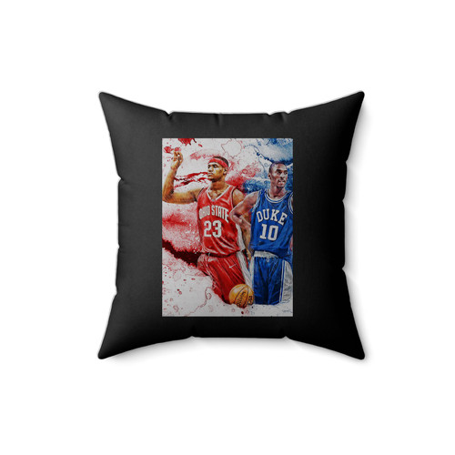 Lebron Vs Kobe Square Pillow Cover