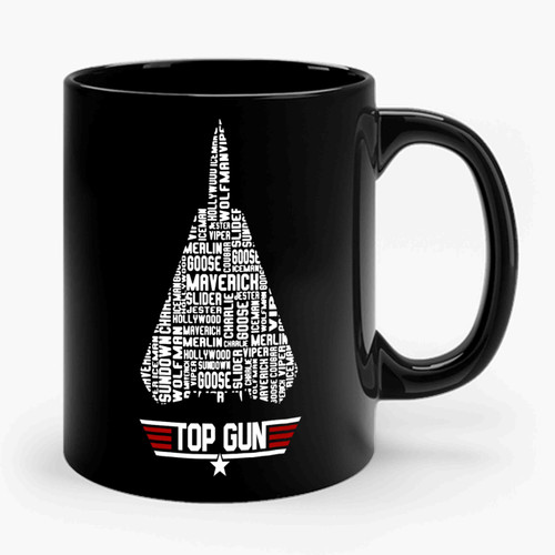 Top Gun Call Signs F-14 Ceramic Mug