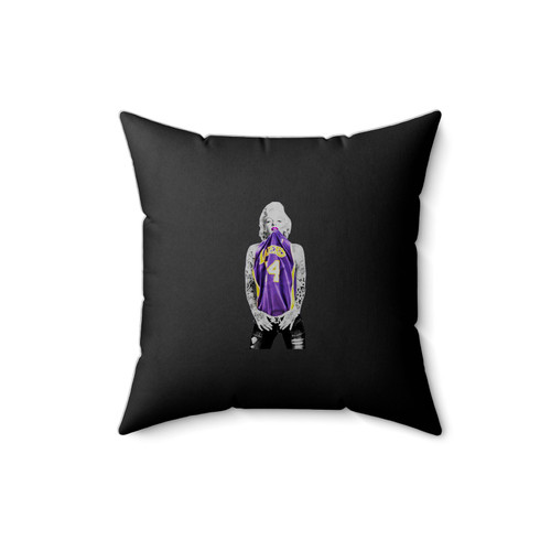 Marilyn Monroe Kobe Bryant Los Angeles Square Pillow Cover