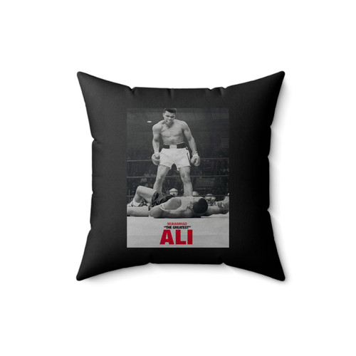 Muhammad Ali Vs Liston Laminated Square Pillow Cover