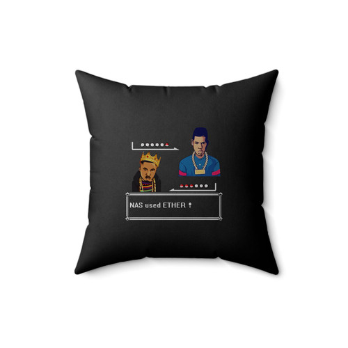 Nas Used Ether 1 Square Pillow Cover