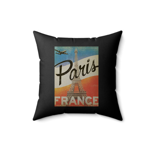Paris France Square Pillow Cover