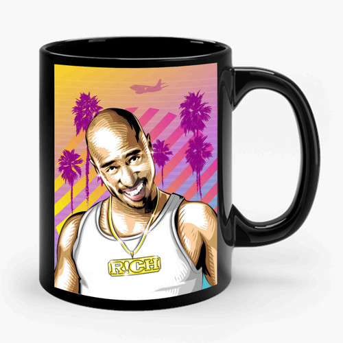 Tupac Necklace Ceramic Mug