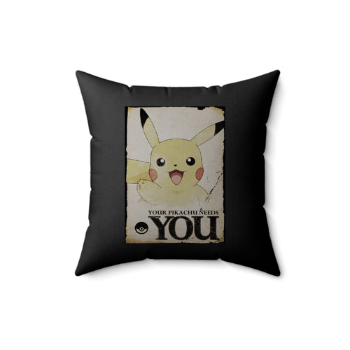 Pikachu Needs You Square Pillow Cover