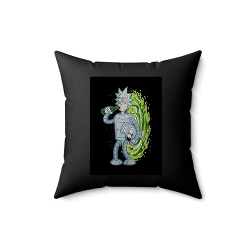 Rick And Morty Bender Drinking Experiment Square Pillow Cover
