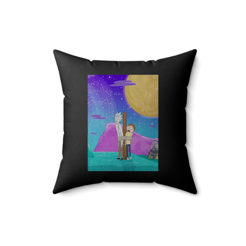 Rick And Morty Funny Square Pillow Cover