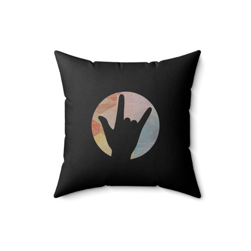 Rock And Roll Tie-Dye Square Pillow Cover