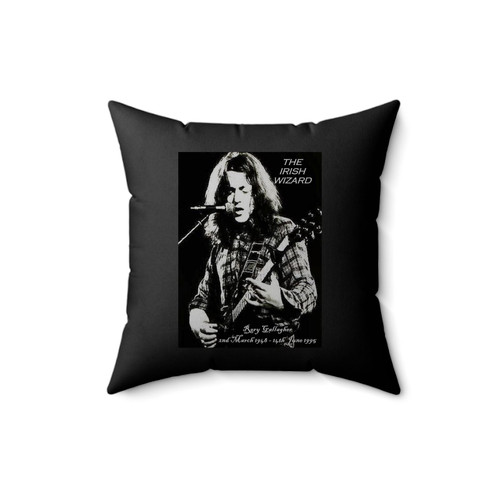 Rory Gallagher Vintage The Irish Wizard Square Pillow Cover Rory Gallagher Vintage The Irish Wizard Square Pillow Cover