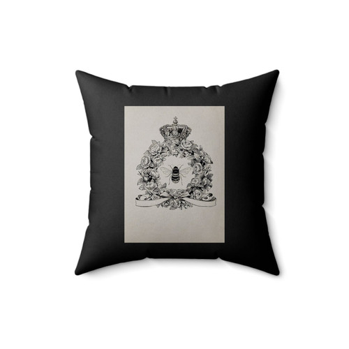 Shabby Chic Bee And Pretty Floral Square Pillow Cover