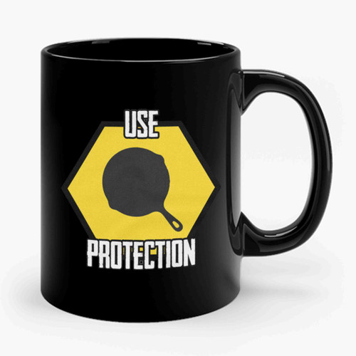 Use Protection Pubg Playersunknown Battlegrounds Fan Video Gamer Ceramic Mug
