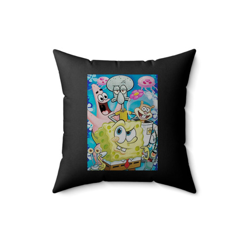 Spongebob Group Square Pillow Cover